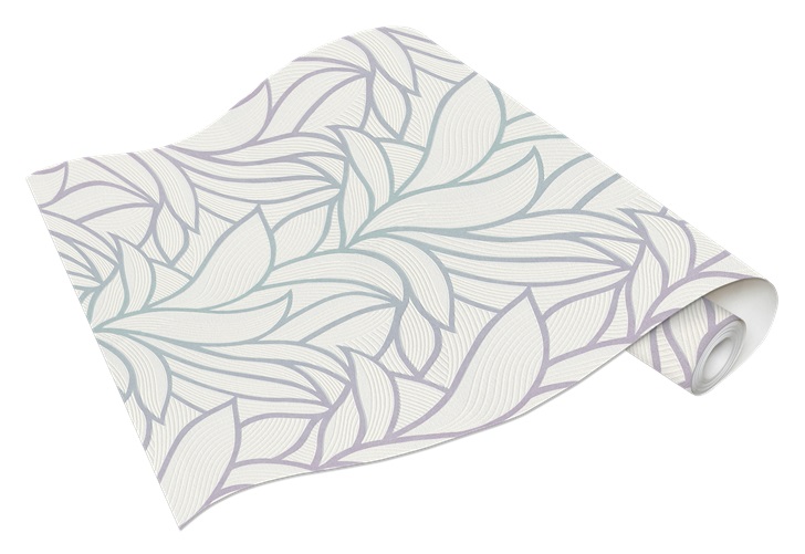 Papel de Parede com Folhagens Bege